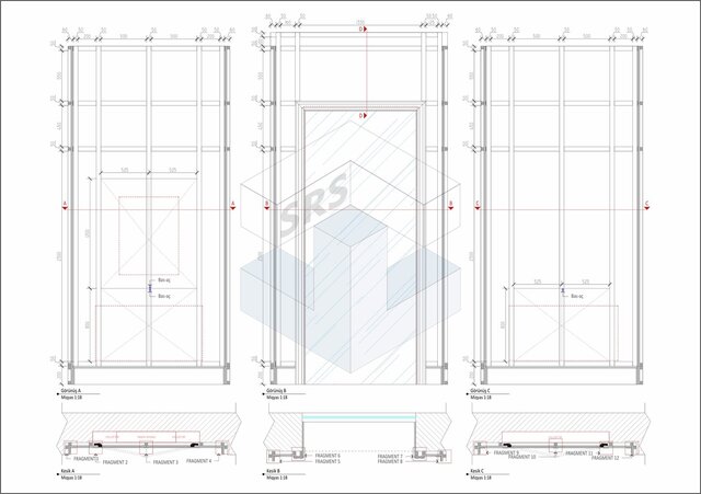 3D model of Custom Wall Cladding Technical & Production Drawings