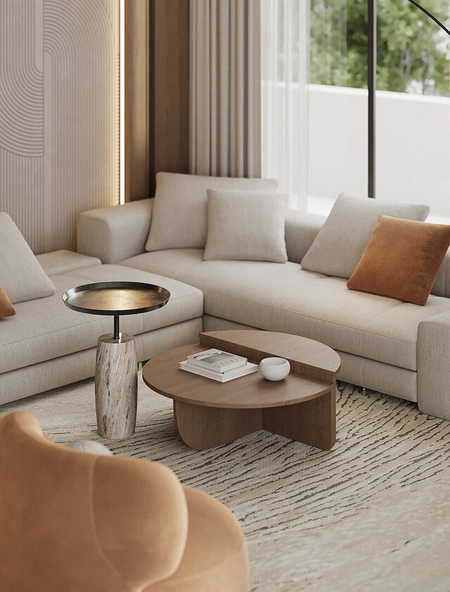 3D model of 3d-modern-cozy-living-room-interior-visualization