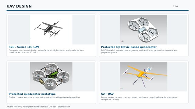 Aerospace, UAV & Mechanical Design Portfolio