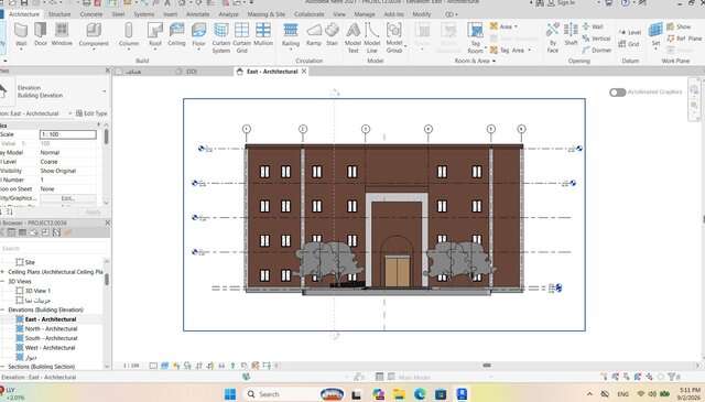 3D model of office-building