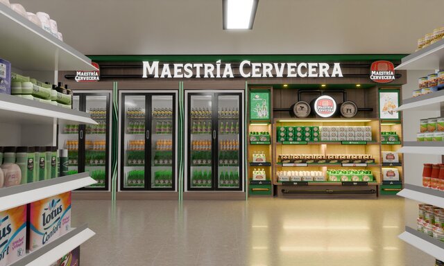 3D model of Maestría Cervecera Retail Fixture