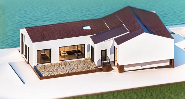 3D model of Residential House | Revit BIM Model & Construction Drawings