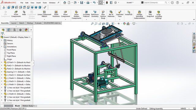 3D model of press machine