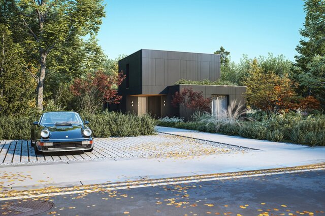 3D model of CS House - Architectural Conceptualization & Rendering