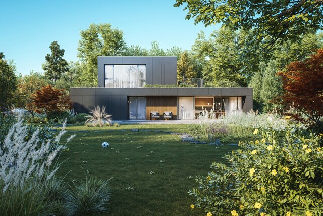 3D model of CS House - Architectural Conceptualization & Rendering