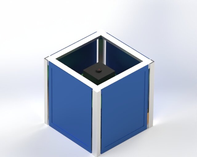 3D model of 1U CubeSat Frame Design and Structural Analysis