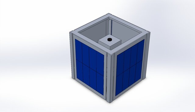 3D model of 1U CubeSat Frame Design and Structural Analysis