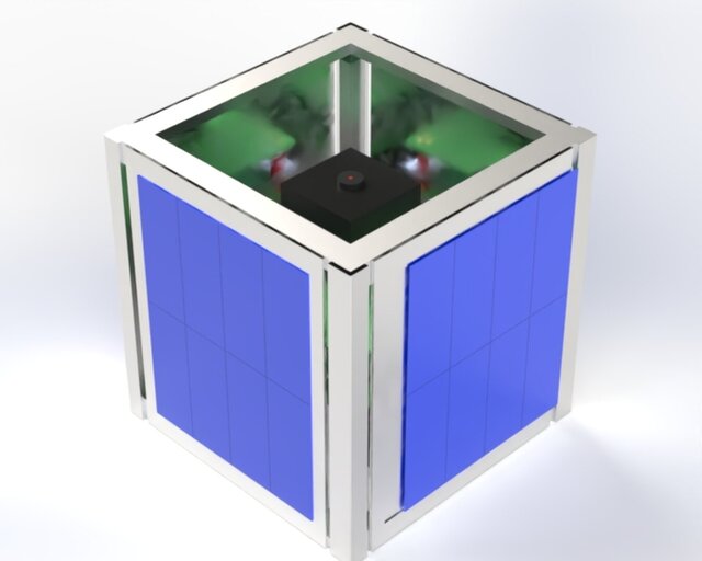 3D model of 1U CubeSat Frame Design and Structural Analysis