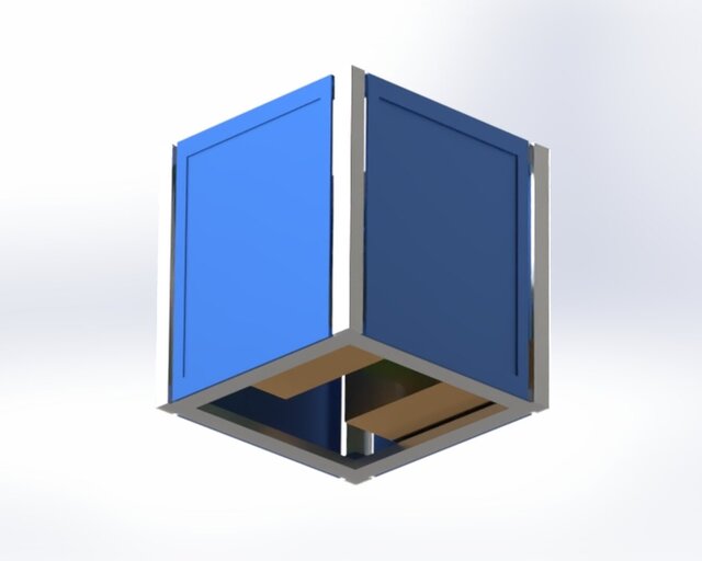 3D model of 1U CubeSat Frame Design and Structural Analysis