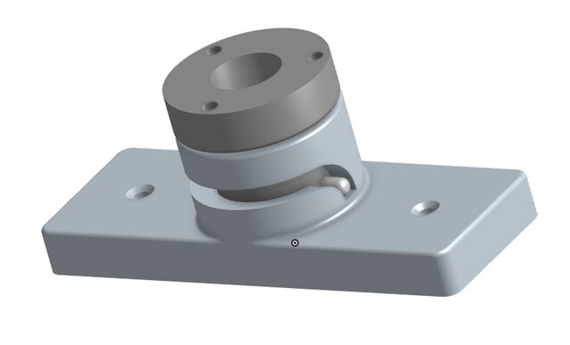 Custom 180° Rotating TV Mount Mechanism with Internal Cable Routing