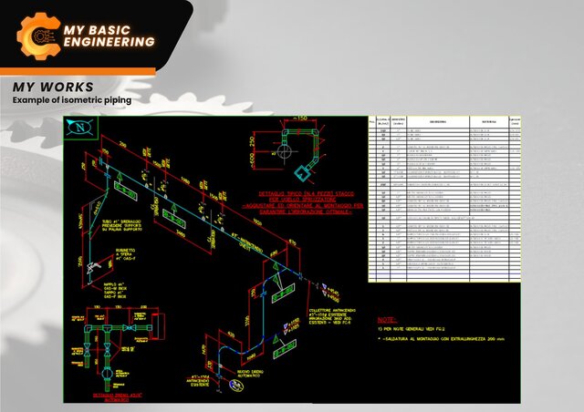 3D model of Example of Piping Isometrics