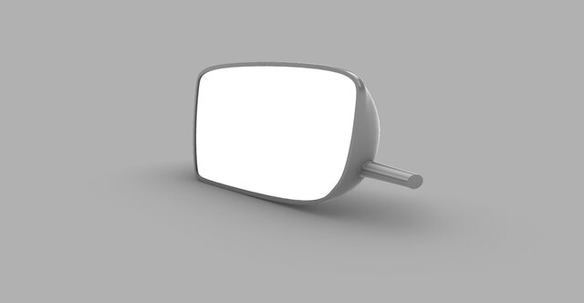 Car Side Mirror Housing – Surface Modeling (Rhino 8) – image 7 of 7
