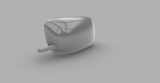 Car Side Mirror Housing – Surface Modeling (Rhino 8) – image 6 of 7