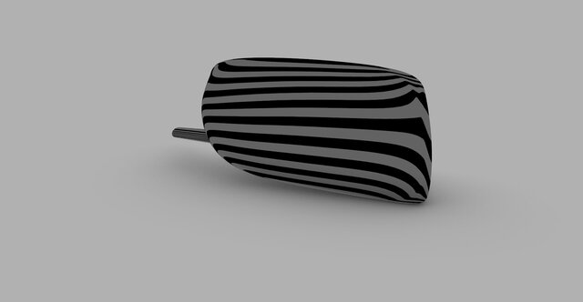 Car Side Mirror Housing – Surface Modeling (Rhino 8) – image 5 of 7
