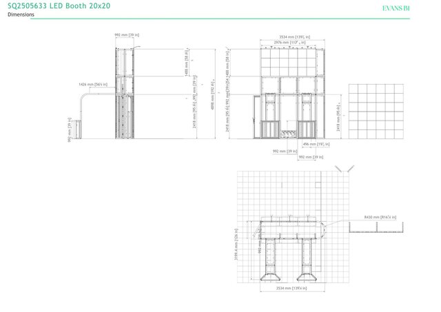 LED Exhibition Booth – 3D CAD Design & Technical Documentation