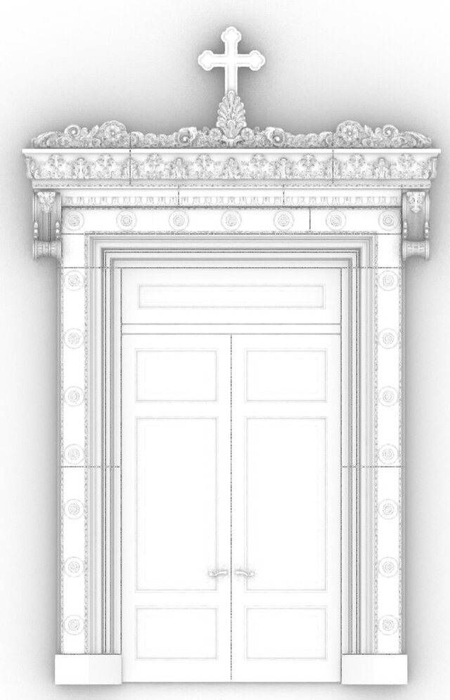 St. Joseph Church Doorway — Architectural 3D Modeling – image 3 of 4