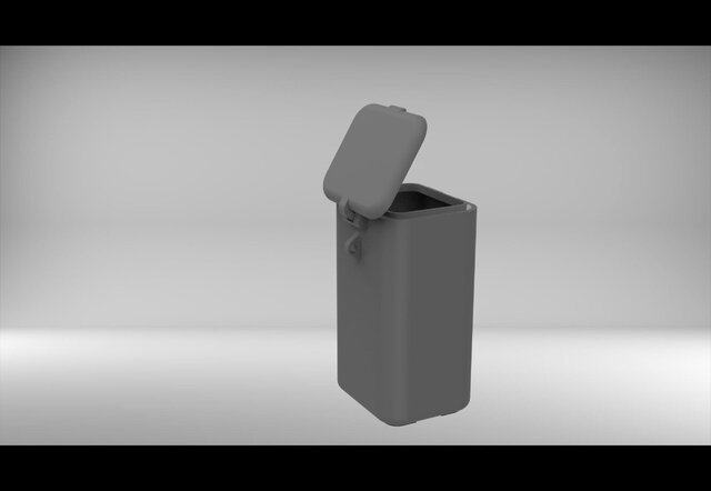 3D model of PooPod Pet Waste Container & Dispenser 3D CAD Product Design