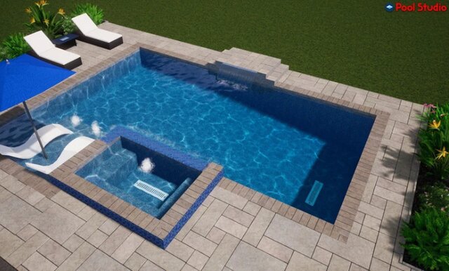 3D model of 3D Pool Design & Visualization — Structure Studios