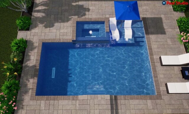 3D model of 3D Pool Design & Visualization — Structure Studios
