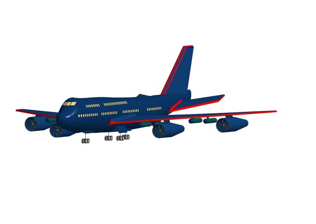3D model of Boeing 747 Aircraft 3D Model (Onshape Design)