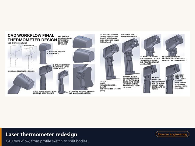 Laser Thermometer: Teardown to CAD – image 2 of 3