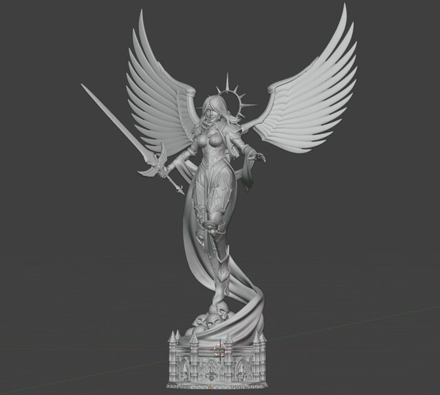 3D Female Angel Character