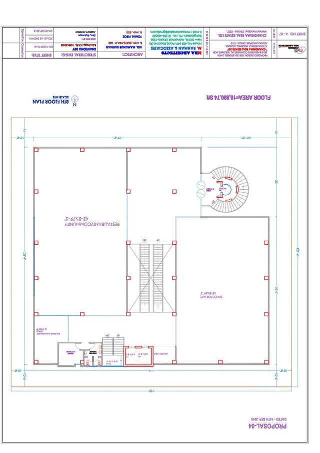 Design of a 10 Storied Shopping-Complex in Chandrima Uddyan, Dhaka. – image 8 of 28