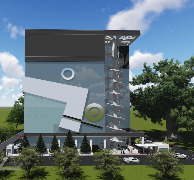 Design of a 10 Storied Shopping-Complex in Chandrima Uddyan, Dhaka. – image 19 of 28