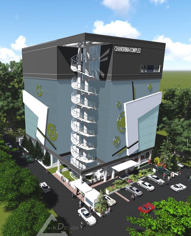 Design of a 10 Storied Shopping-Complex in Chandrima Uddyan, Dhaka. – image 24 of 28