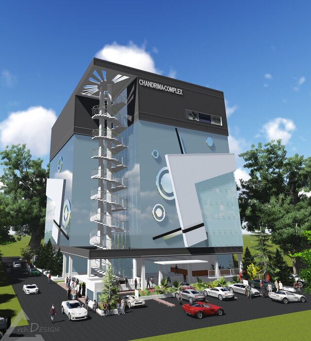 Design of a 10 Storied Shopping-Complex in Chandrima Uddyan, Dhaka. – image 23 of 28