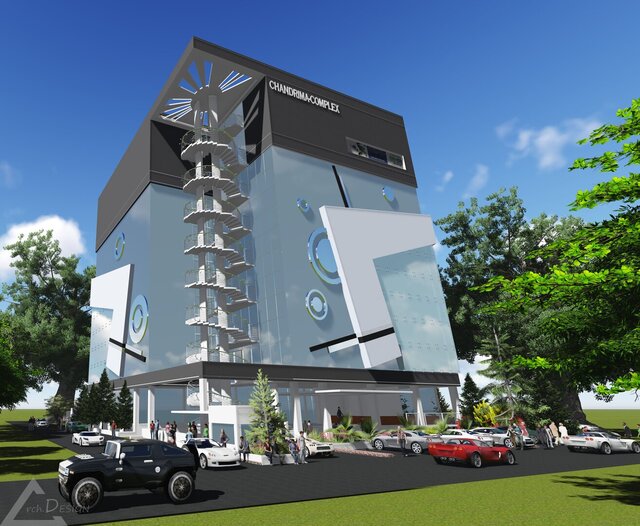Design of a 10 Storied Shopping-Complex in Chandrima Uddyan, Dhaka. – image 26 of 28