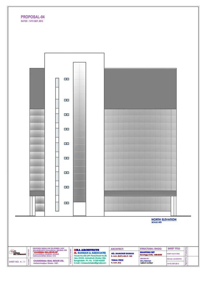 Design of a 10 Storied Shopping-Complex in Chandrima Uddyan, Dhaka. – image 12 of 28