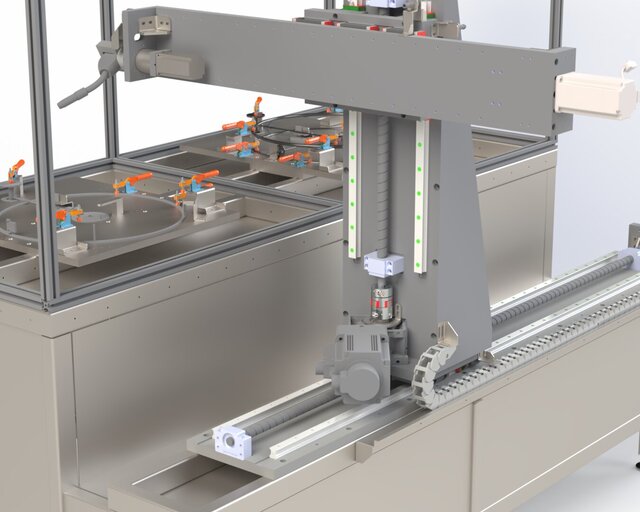 3D model of 4-Axis Automated Welding System Design