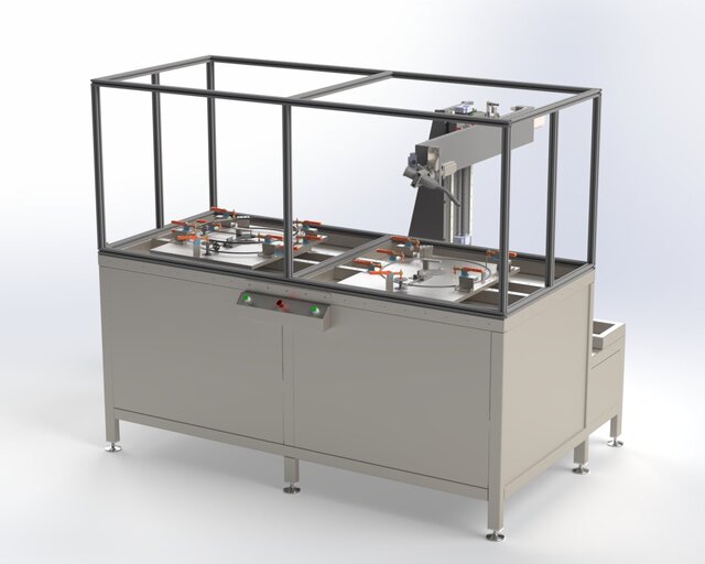 3D model of 4-Axis Automated Welding System Design