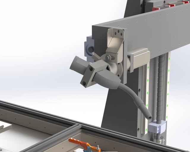 3D model of 4-Axis Automated Welding System Design