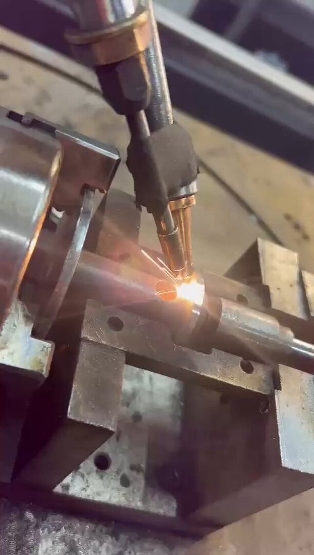 3D model of 4-Axis Automated Welding System Design