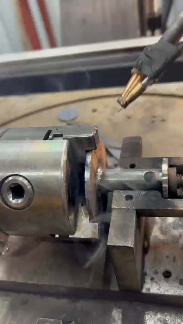 3D model of 4-Axis Automated Welding System Design