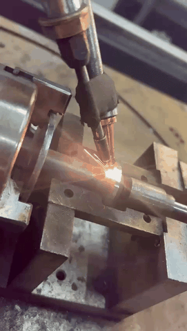 3D model of 4-Axis Automated Welding System Design