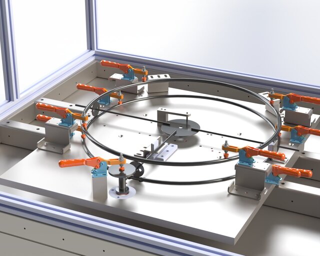 3D model of 4-Axis Automated Welding System Design