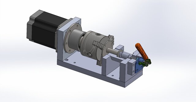 3D model of 4-Axis Automated Welding System Design