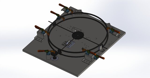 3D model of 4-Axis Automated Welding System Design