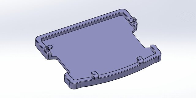 3D model of PRINTABLE SCREEN HOLDER FOR TOUGH BOOK