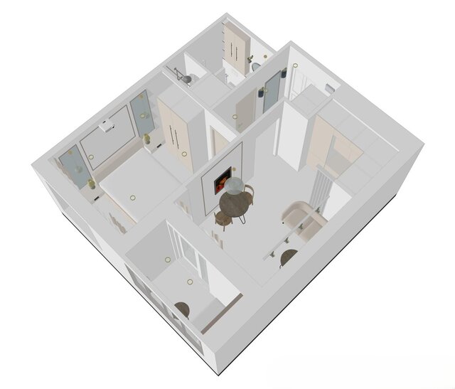 One-Room Studio Apartment Working Documentation (33 sq.m) – image 4 of 4