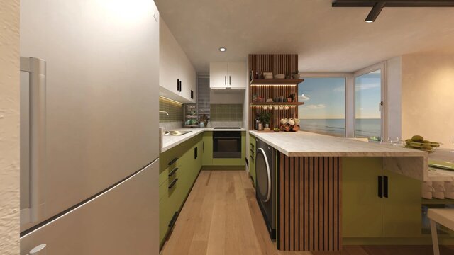 Reñaca Apartment | Interior Design & Architectural Visualization – image 4 of 4