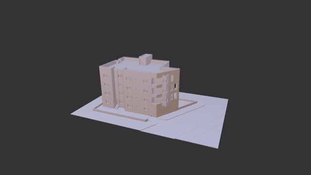 Residential Building – G+3 | Revit BIM Model & Corona Render