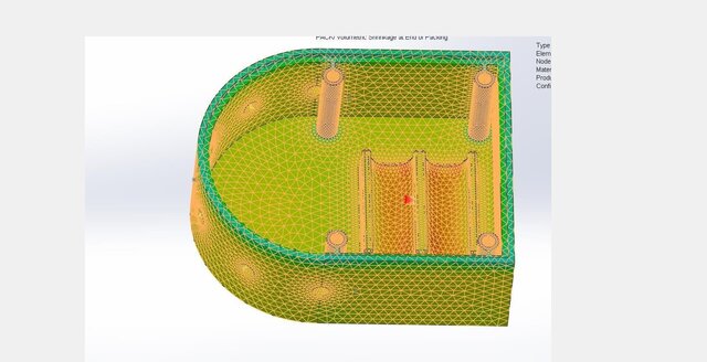 3D model of Plastics DFM & Mold Flow Analysis - Electronics Enclosure