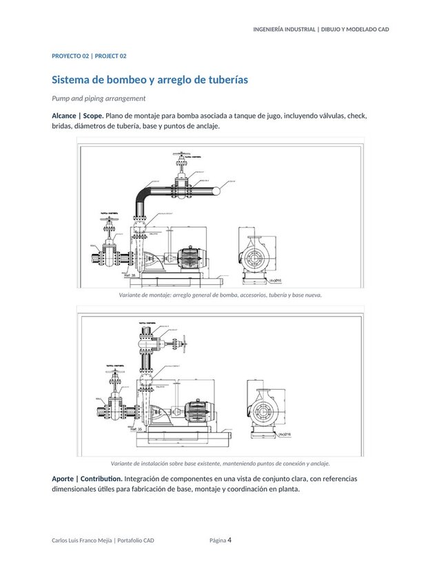 Industrial Mechanical CAD Portfolio – Fabrication Drawings