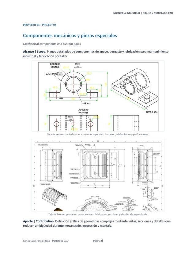 3D model of Industrial Mechanical CAD Portfolio – Fabrication Drawings