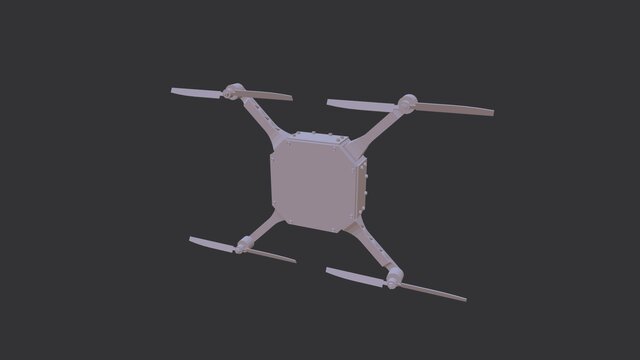 Quadcopter UAV – 3D CAD Assembly Modelling – image 2 of 2