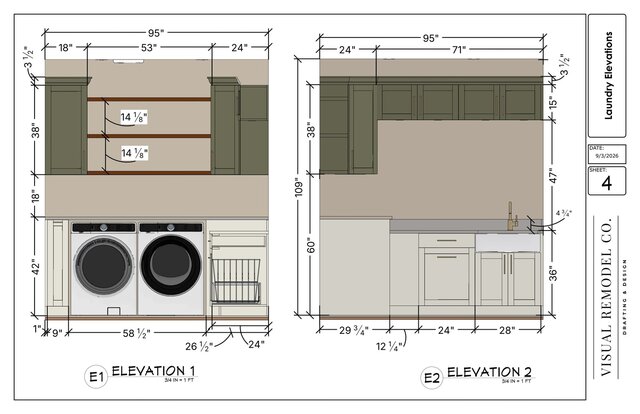 3D model of Laundry Room Remodel | Chief Architect 3D Visualization